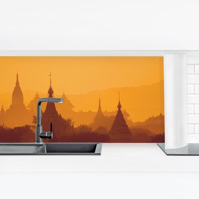 Küchenrückwand selbstklebend Tempelstadt in Myanmar