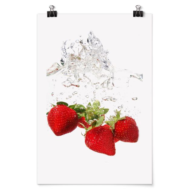 Poster Strawberry Water