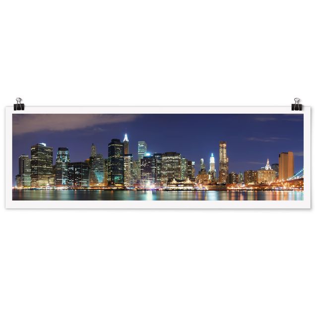 Poster - Manhattan in New York City - Panorama Querformat