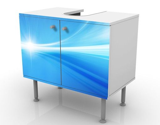 Waschbeckenunterschrank - Abstract Background - Badschrank Blau