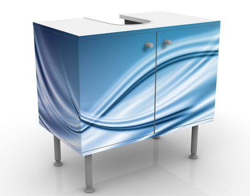Waschbeckenunterschrank - Abstract Design - Badschrank Blau