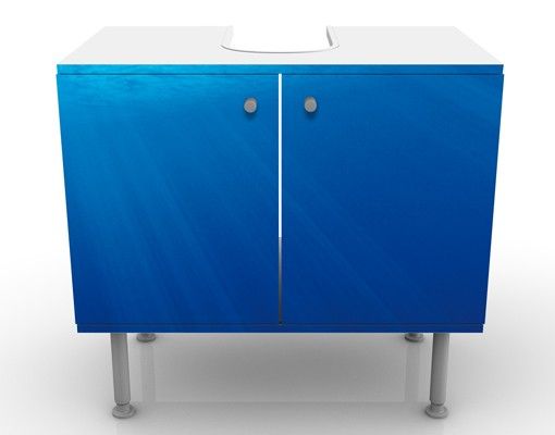 Waschbeckenunterschrank - Arctic Sun - Badschrank Blau