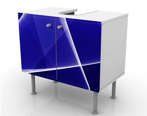 Waschbeckenunterschrank - Blue Dance - Badschrank Blau