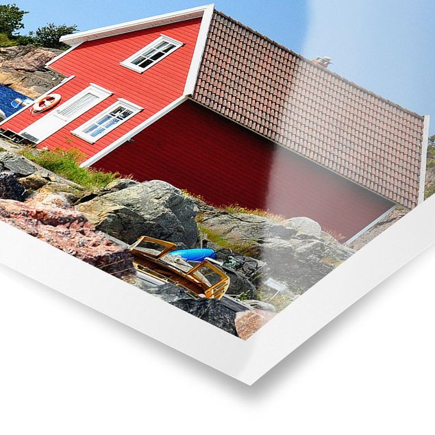 Poster - Urlaub in Norwegen - Panorama Querformat