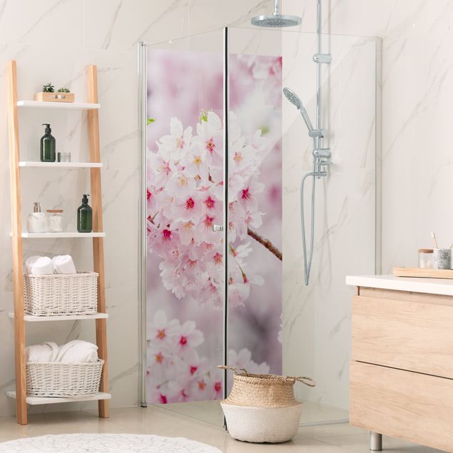 Dusch Rückwände Japanische Kirschblüten