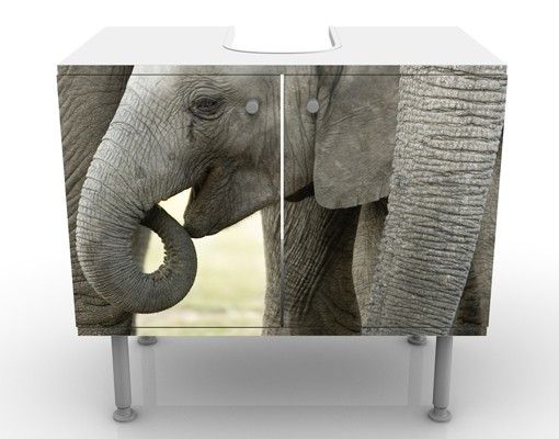 Waschbeckenunterschrank - Elefantenliebe - Badschrank
