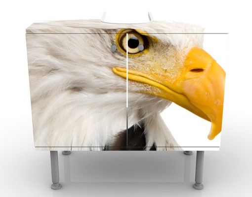 Waschbeckenunterschrank mit Motiv Eye Of The Eagle