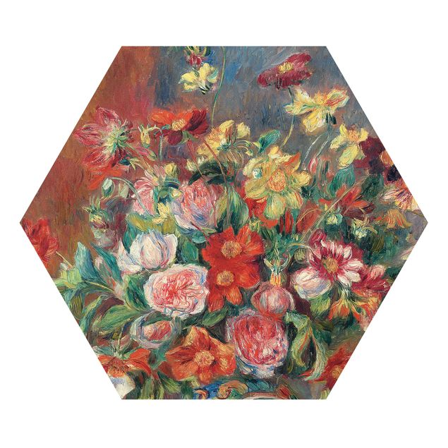 Hexagon Bild Forex - Auguste Renoir - Blumenvase
