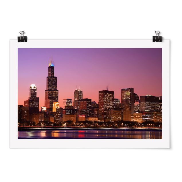 Wandbilder Chicago Skyline