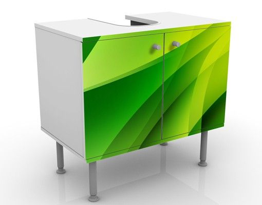 Waschbeckenunterschrank - Green Composition - Badschrank Grün
