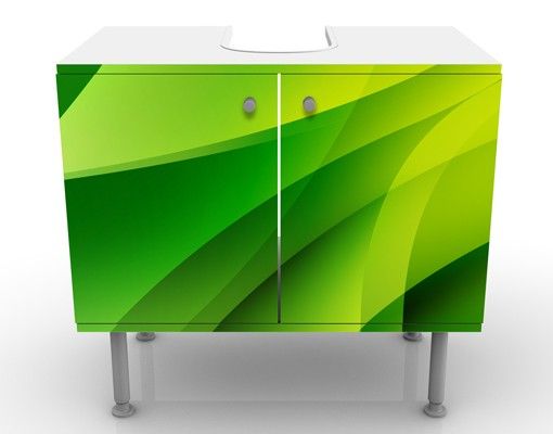 Waschbeckenunterschrank - Green Composition - Badschrank Grün