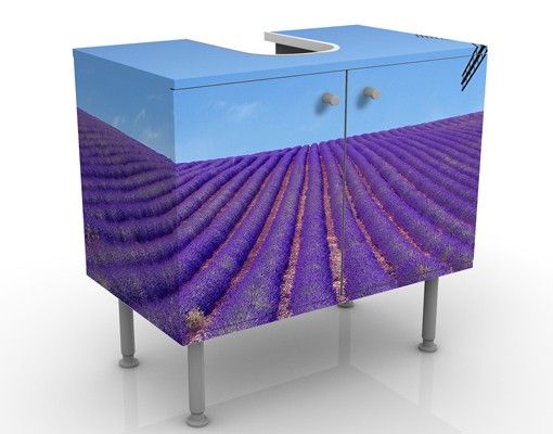 Waschbeckenunterschrank Natur Lavendelduft in der Provence