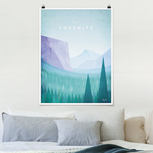 Poster Berge Reiseposter - Yosemite Park