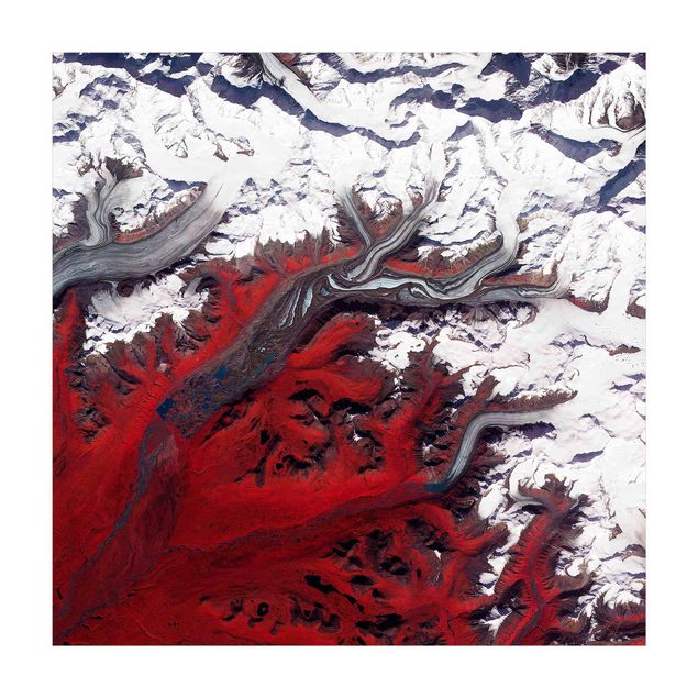 grosser Teppich NASA Fotografie Gletscher in Alaska