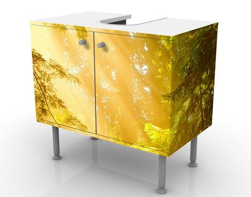Waschbeckenunterschrank - Morgengold - Badschrank Gelb