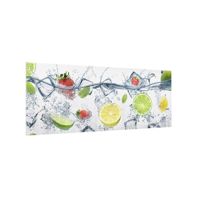 Spritzschutz Glas - Frucht Cocktail - Panorama - 5:2