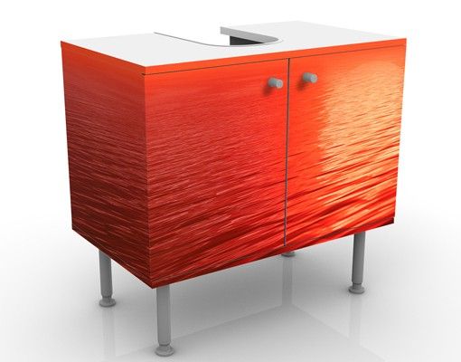 Waschbeckenunterschrank - Red Sunset - Badschrank Rot