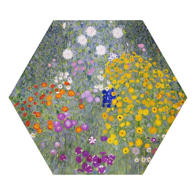 Hexagon Bilder Gustav Klimt - Bauerngarten