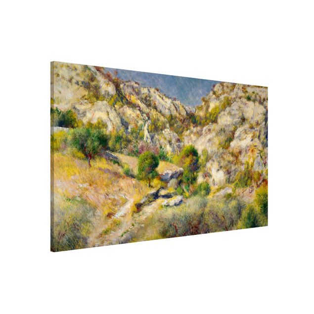 Magnettafel - Auguste Renoir - Felsen bei Estaque - Memoboard Querformat 2:3