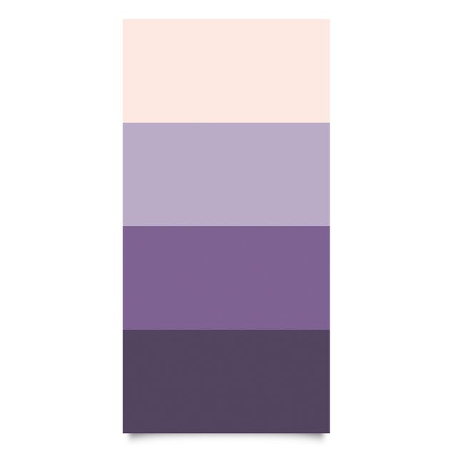 Möbelfolie Uni - 3 violette Blütenfarben & helle Kontrastfarbe - Perlmutt Lavendel Flieder Rotviolett