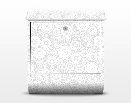 Pattern Design Musterdesign mit Kreisen Hell