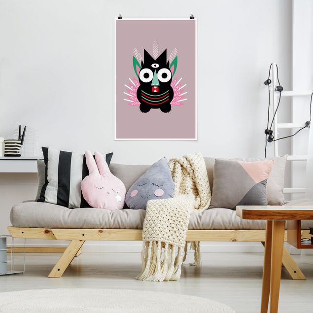 Moderne Poster Collage Ethno Monster - Krallen