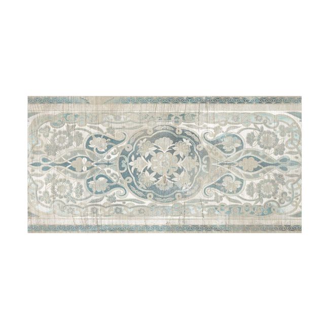 Teppich weiß Holzpaneel Persisch Vintage IV