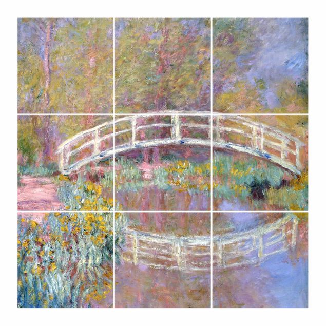 Fliesenbilder Claude Monet - Brücke Monets Garten
