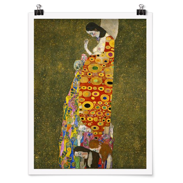 Moderne Poster Gustav Klimt - Die Hoffnung II