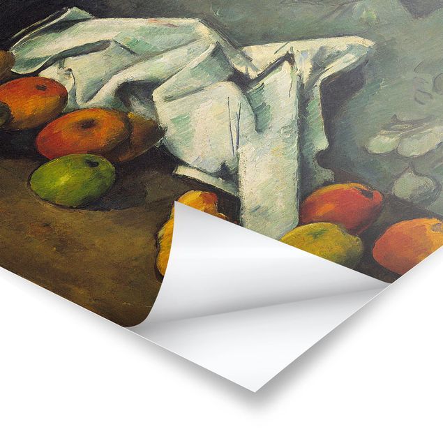 Poster - Paul Cézanne - Milchkanne und Äpfel - Querformat 3:4