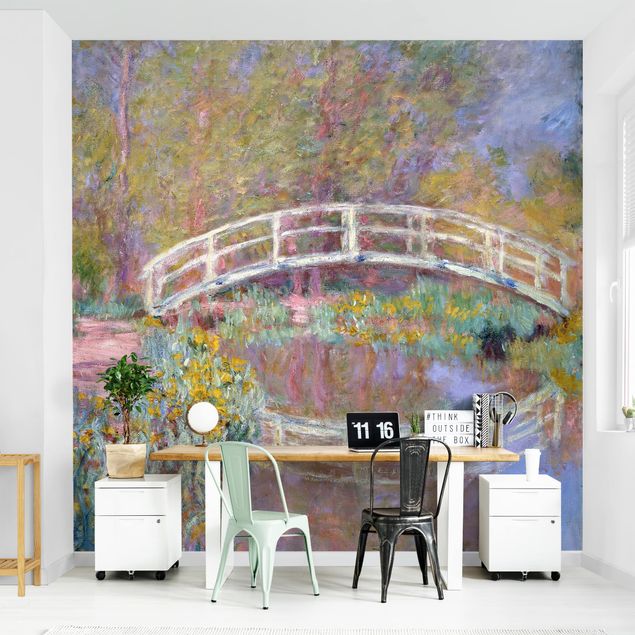 Fototapete - Claude Monet - Brücke Monets Garten