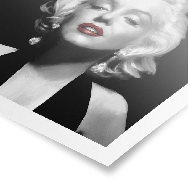 Bilder Marilyn mit roten Lippen