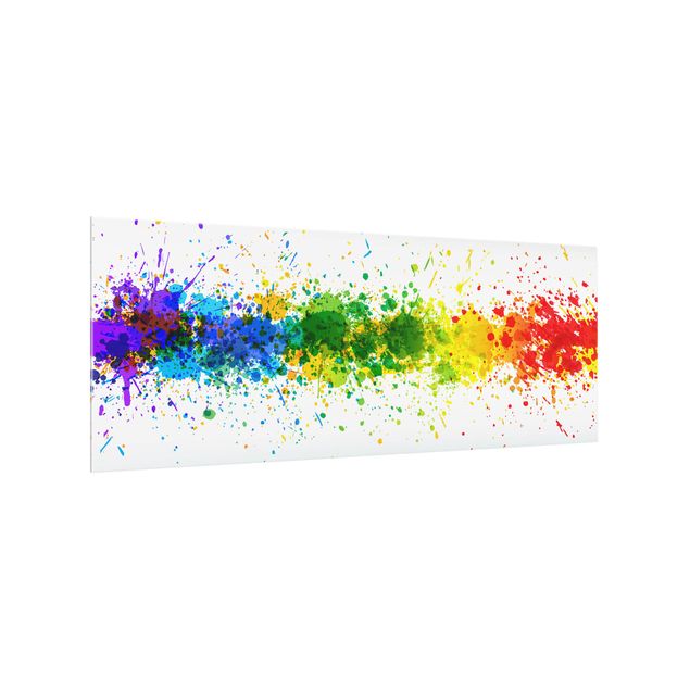 Spritzschutz Rainbow Splatter