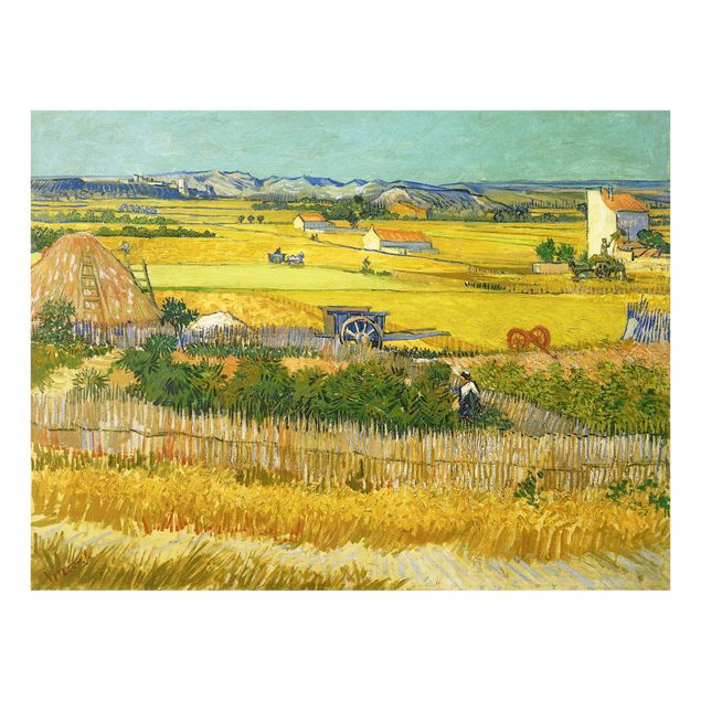 Spritzschutz Natur Vincent van Gogh - Die Ernte