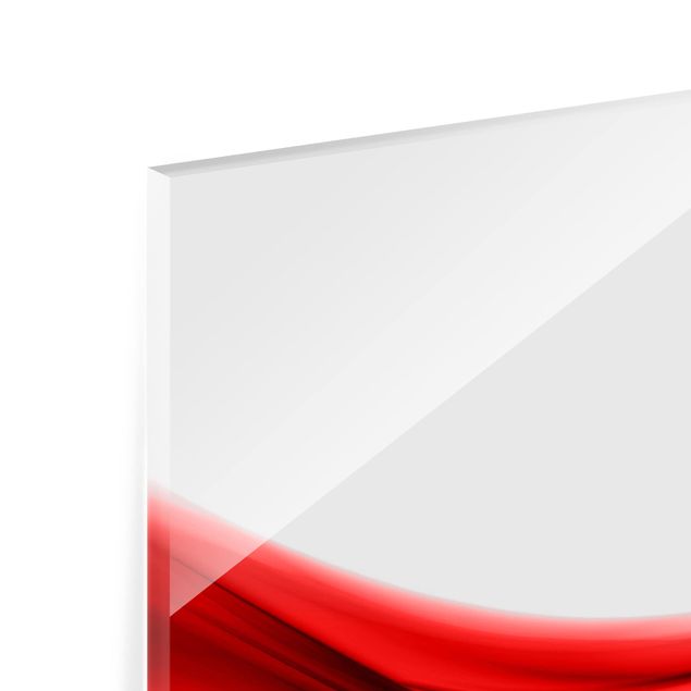 Spritzschutz Glas - Red Touch - Querformat - 2:1