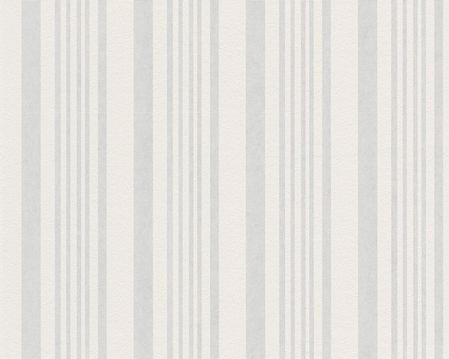 Tapete Streifen A.S. Création Meistervlies 2020 in Weiß Überstreichbar - 581310