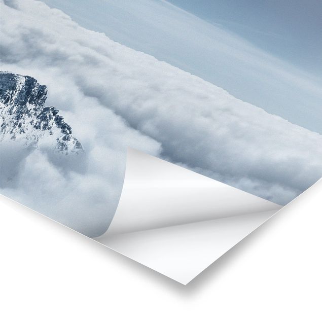 Poster - Die Alpen über den Wolken - Panorama Querformat
