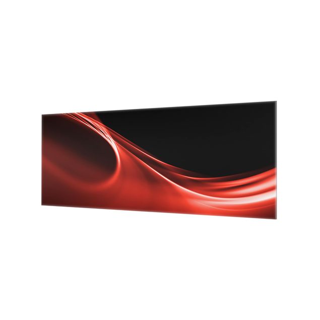 Spritzschutz Glas - Red Wave - Panorama - 5:2