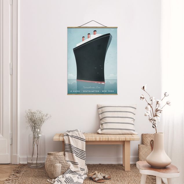 Stoffbilder mit Posterleisten Reiseposter - Kreuzfahrtschiff