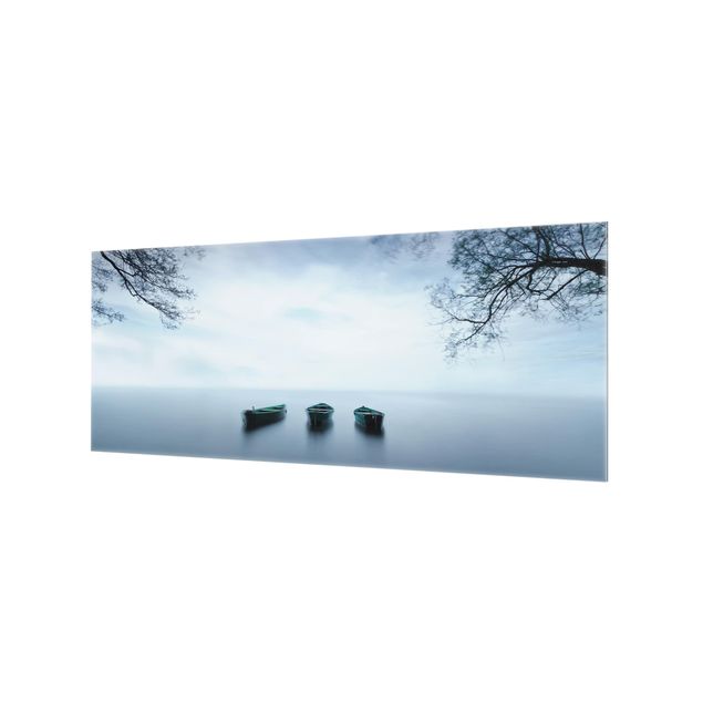 Spritzschutz Glas - Ruhe auf dem See - Panorama - 5:2