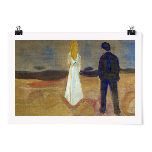 Poster - Edvard Munch - Zwei Menschen - Querformat 2:3