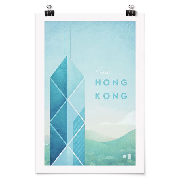 Henry Rivers Prints Reiseposter - Hong Kong