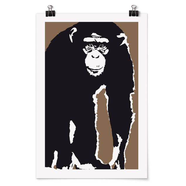 Moderne Poster No.TA10 Schimpanse