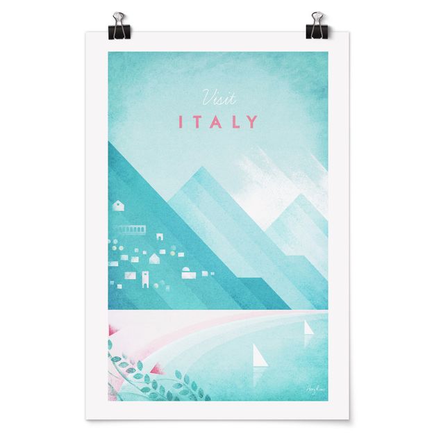 Städteposter Reiseposter - Italien
