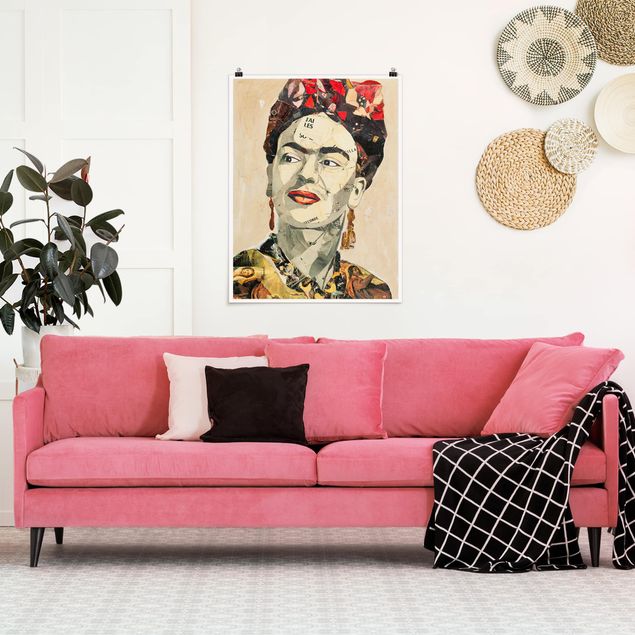 Moderne Poster Frida Kahlo - Collage No.2