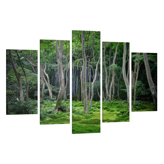 Leinwandbilder kaufen Japanischer Wald