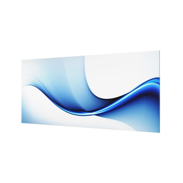 Spritzschutz Glas - Blaue Wandlung - Querformat - 2:1
