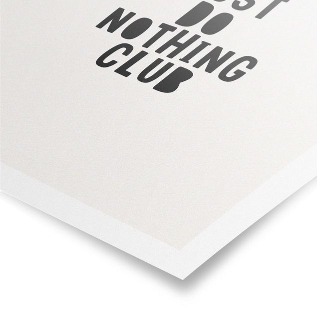 Wandbilder Do Nothing Club Gelb