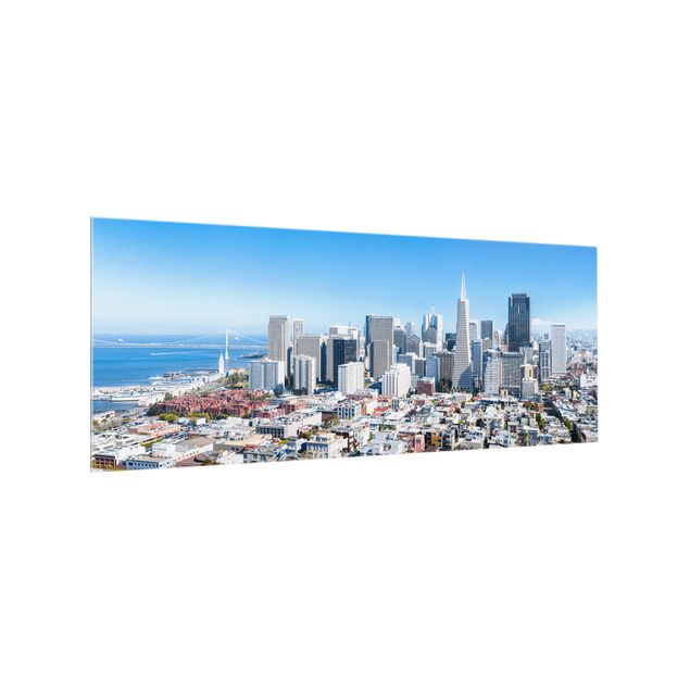Spritzschutz Glas - San Francisco Skyline - Panorama 5:2