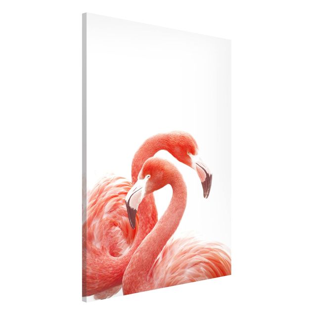 Magnettafel - Zwei Flamingos - Hochformat 2:3